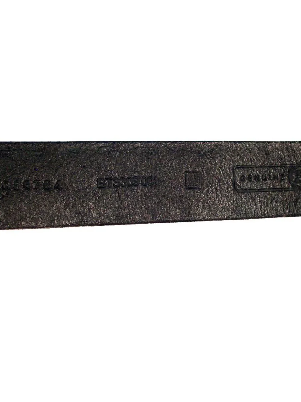 FOSSIL Tooled Leather Belt Black/Gunmetal/Smoky Crystal Buckle Women's M - Picture 5 of 7